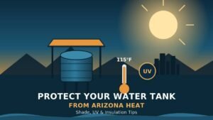 protect water tank from Arizona heat