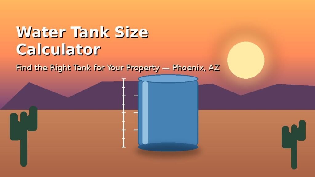 Water Tank Size Calculator Phoenix: Find the Right Tank for Your Property